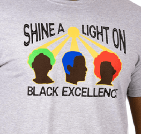 Proud by Design Shine A Light On Black Excellence Unisex T-Shirt Men's Women's - Thumbnail 2