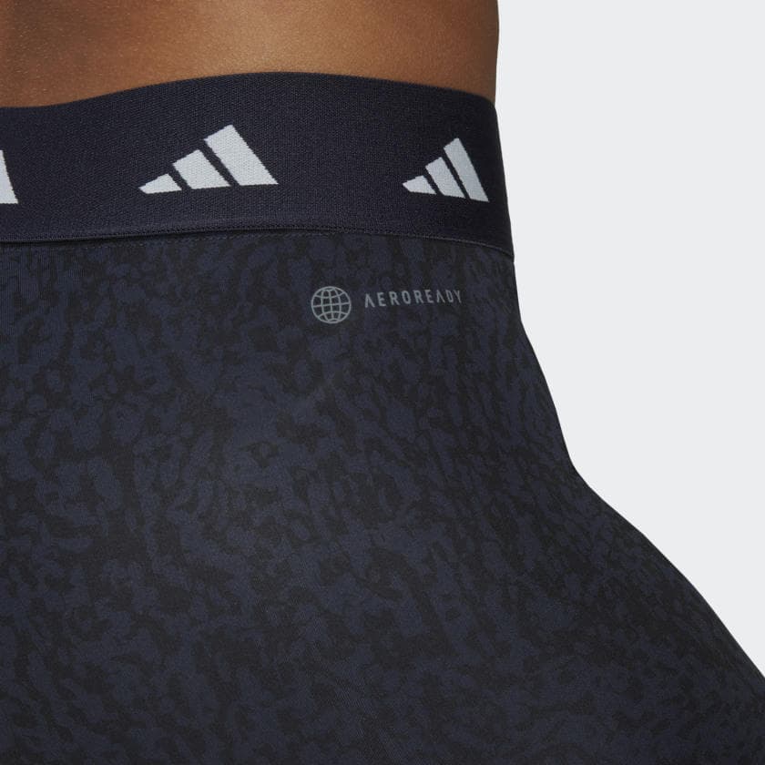 adidas Women's Pixeled Camo High Rise Aeroready Leggings Blue Small - Thumbnail 6