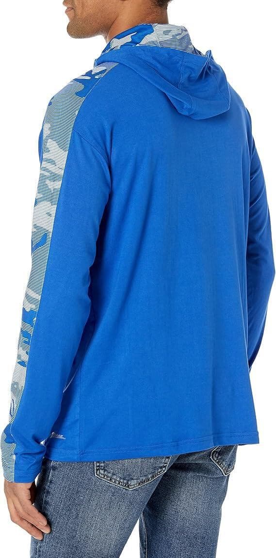 Zubaz Men's Indianapolis Colts Elevated Camo Lightweight Hoodie Royal Large - Thumbnail 2