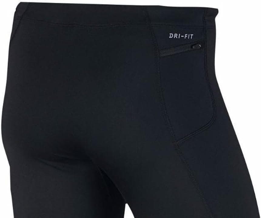 Nike Men's Power Tech Dri-Fit Reflective Training Tights Black Large - Thumbnail 7