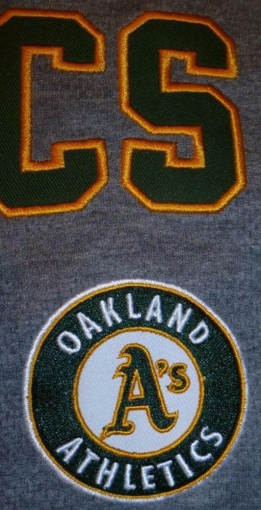 Stitches Men's Oakland A's Performance Raglan T-shirt Green X-Large $45 Value - Thumbnail 2