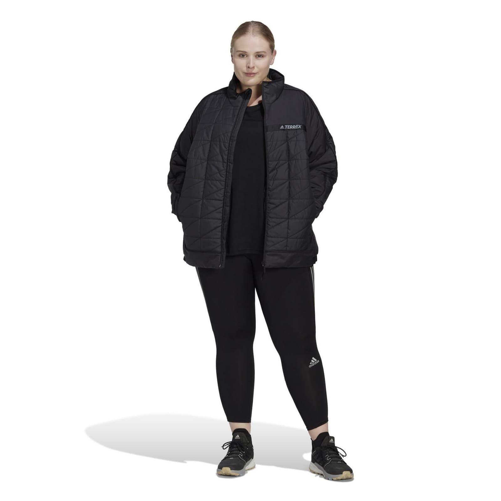 adidas Terrex Women's Multi Insulated Puffer Jacket Black 2XL $170 Value - Thumbnail 2