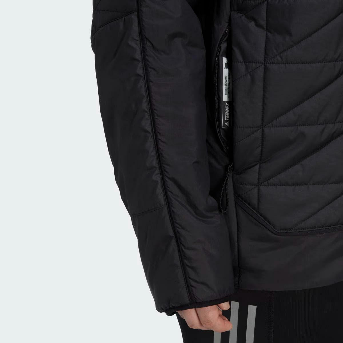 adidas Terrex Women's Multi Insulated Puffer Jacket Black 2XL $170 Value - Thumbnail 6
