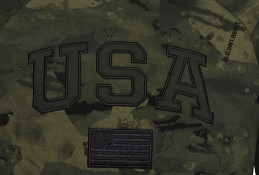 Under Armour Boy's Project Rock Camouflage Pullover Training Hoodie Small - Thumbnail 4