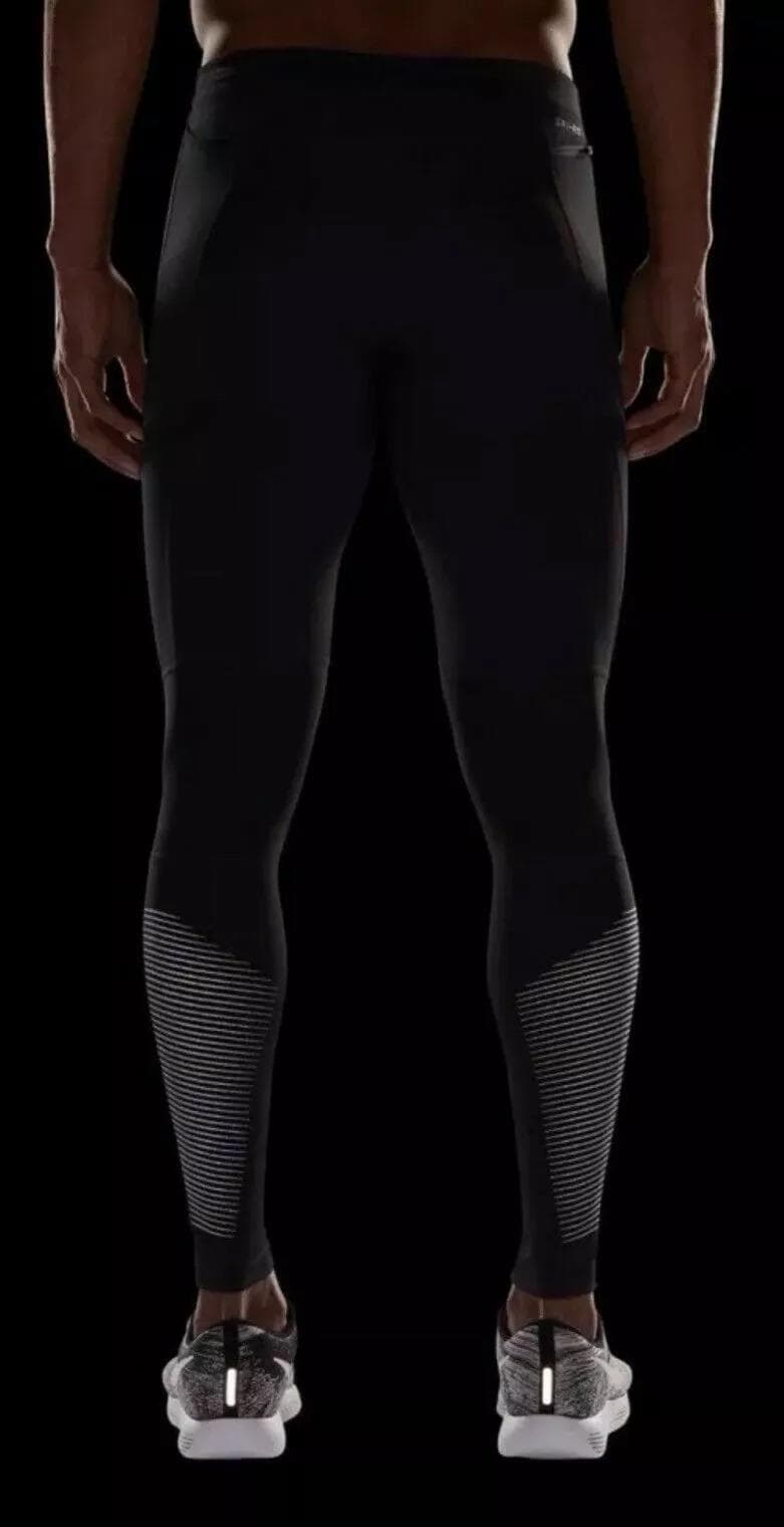 Nike Men's Power Tech Dri-Fit Reflective Training Tights Black Large - Thumbnail 9