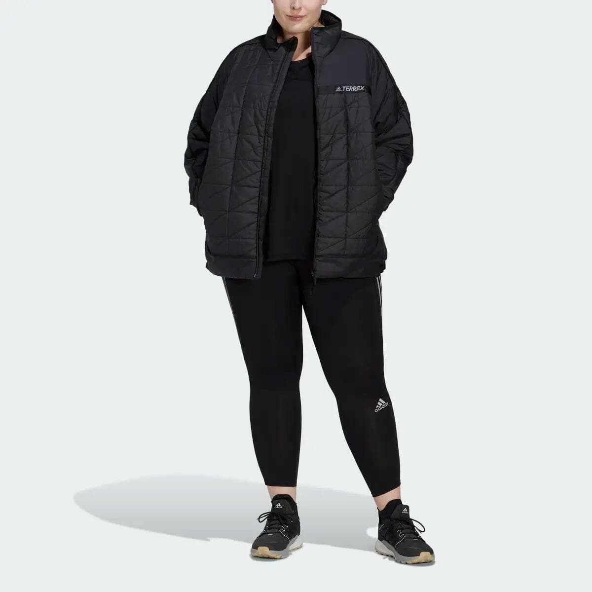 adidas Terrex Women's Multi Insulated Puffer Jacket Black 2XL $170 Value - Thumbnail 8