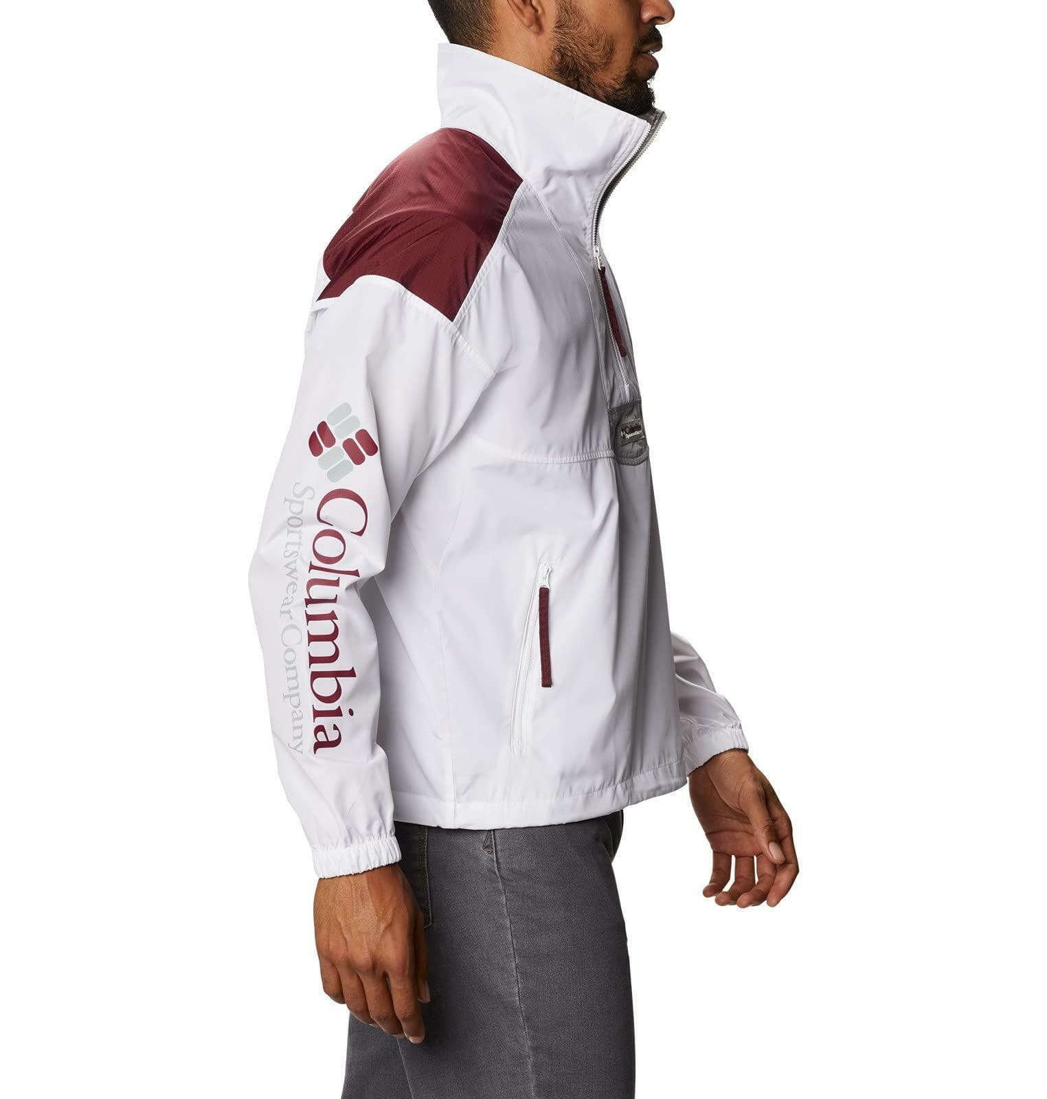 Columbia Men's Texas A&M Aggies Quarter Zip Pullover Anorak Jacket XXL - Thumbnail 2