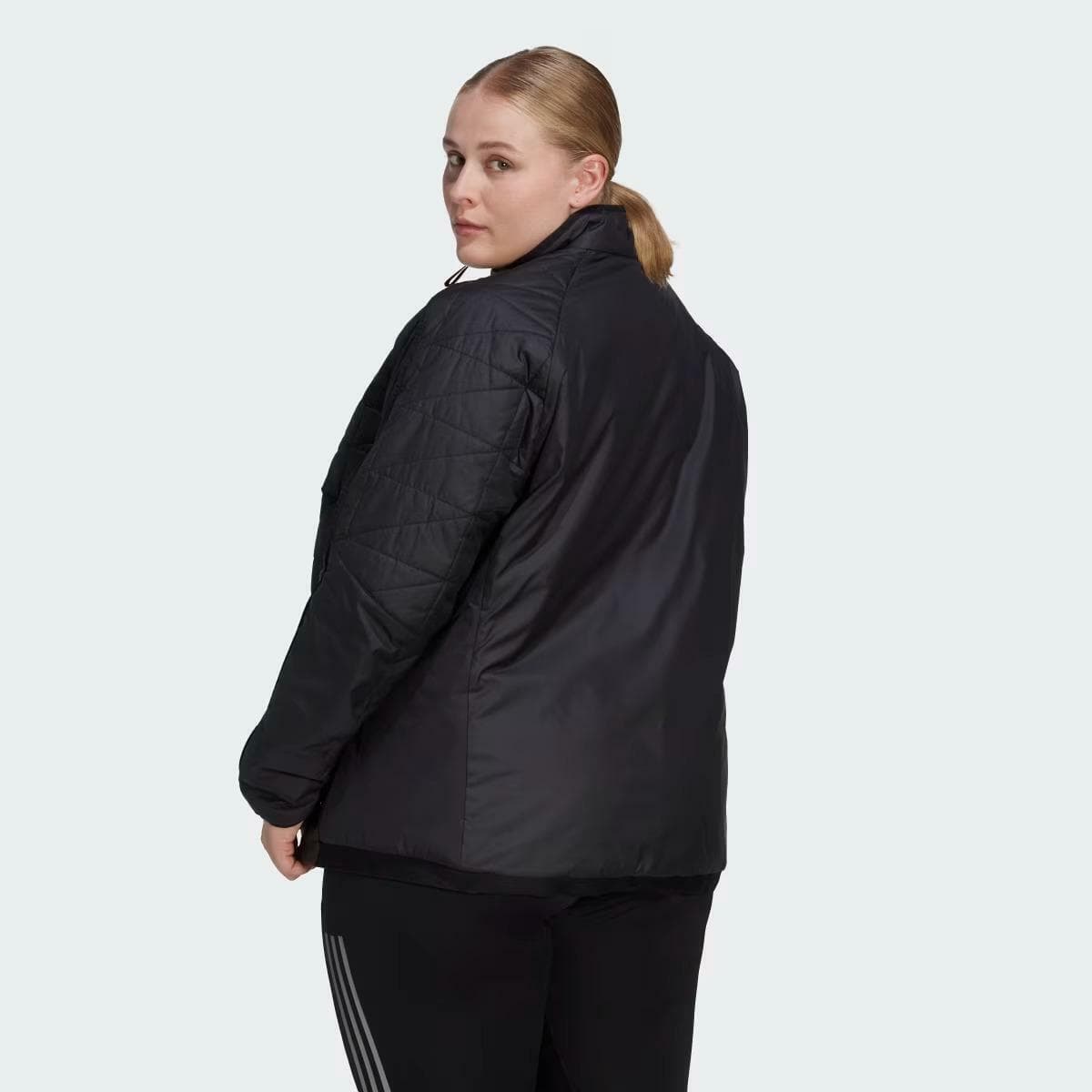 adidas Terrex Women's Multi Insulated Puffer Jacket Black 2XL $170 Value - Thumbnail 4