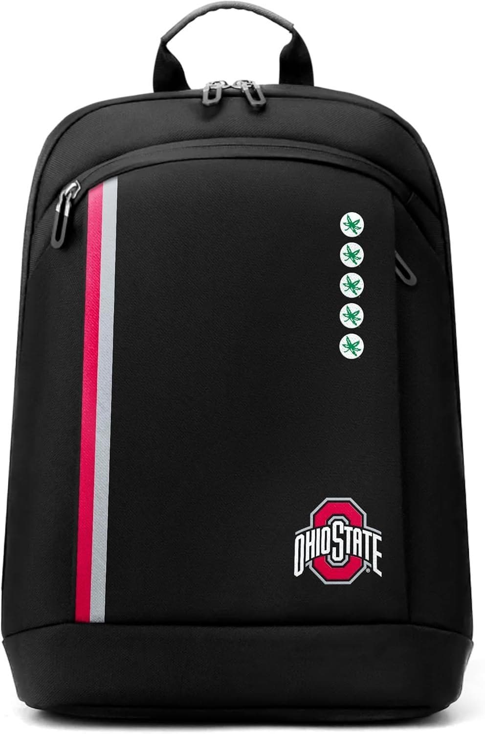 SOAR Ohio State Buckeyes Collegiate 14 Inch Premium Laptop Backpack Black - Thumbnail 7