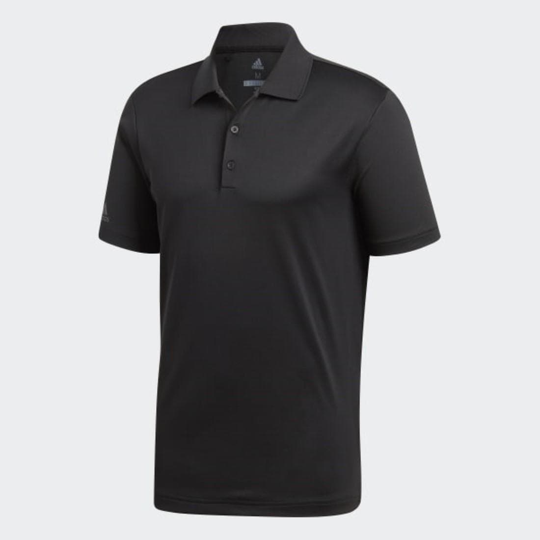 Adidas Men's Performance Moisture Wicking UV Protection Polo Black Medium - Thumbnail 3