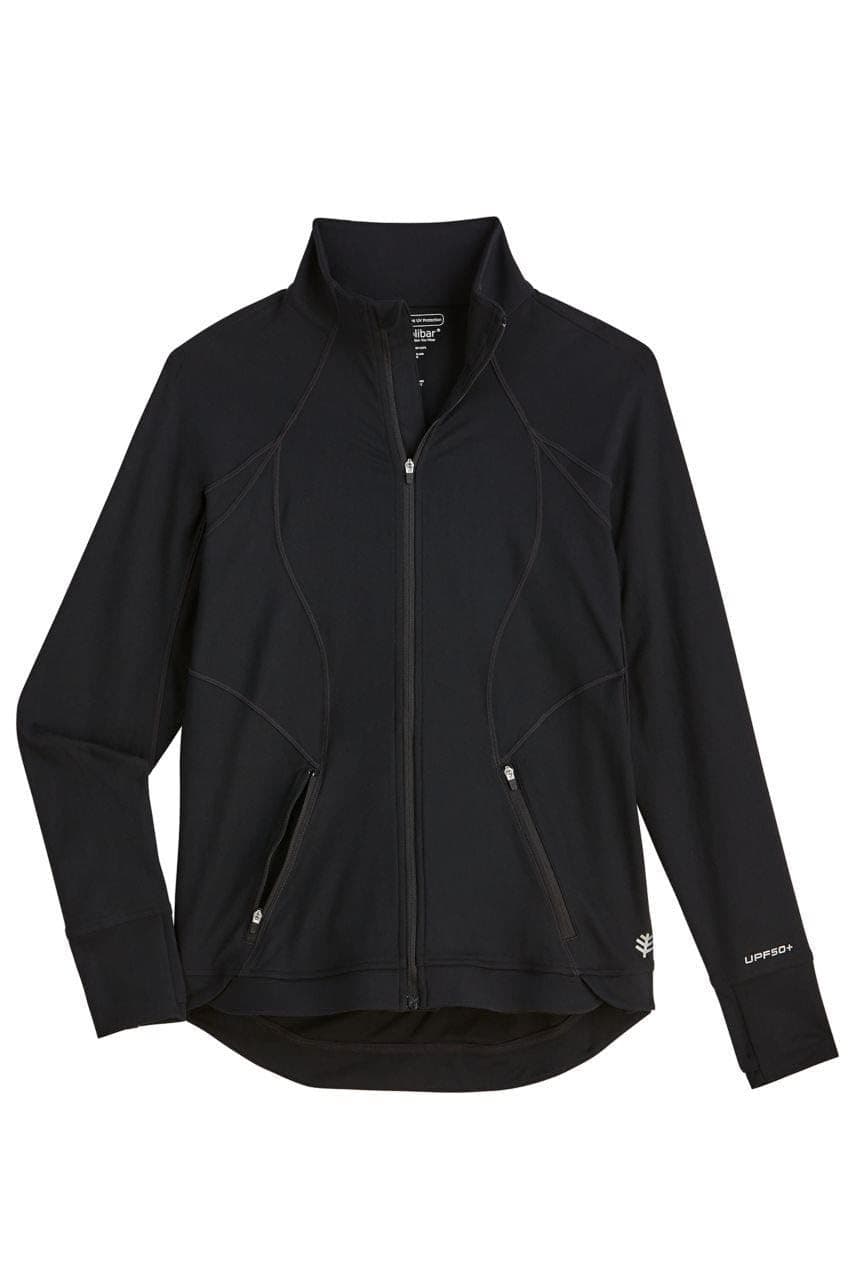 Coolibar UPF 50+ Women's Interval Jacket Black Medium $182 Value - Thumbnail 2