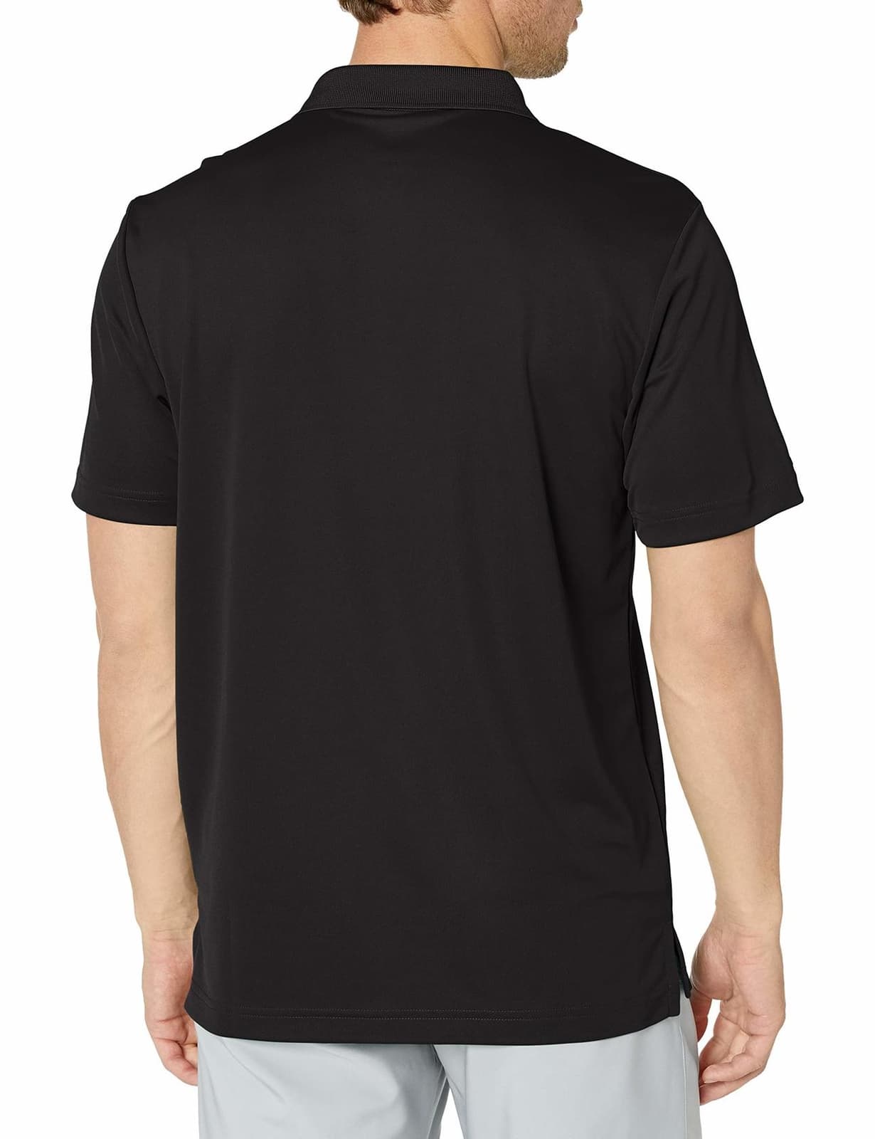 Adidas Men's Performance Moisture Wicking UV Protection Polo Black Medium - Thumbnail 6
