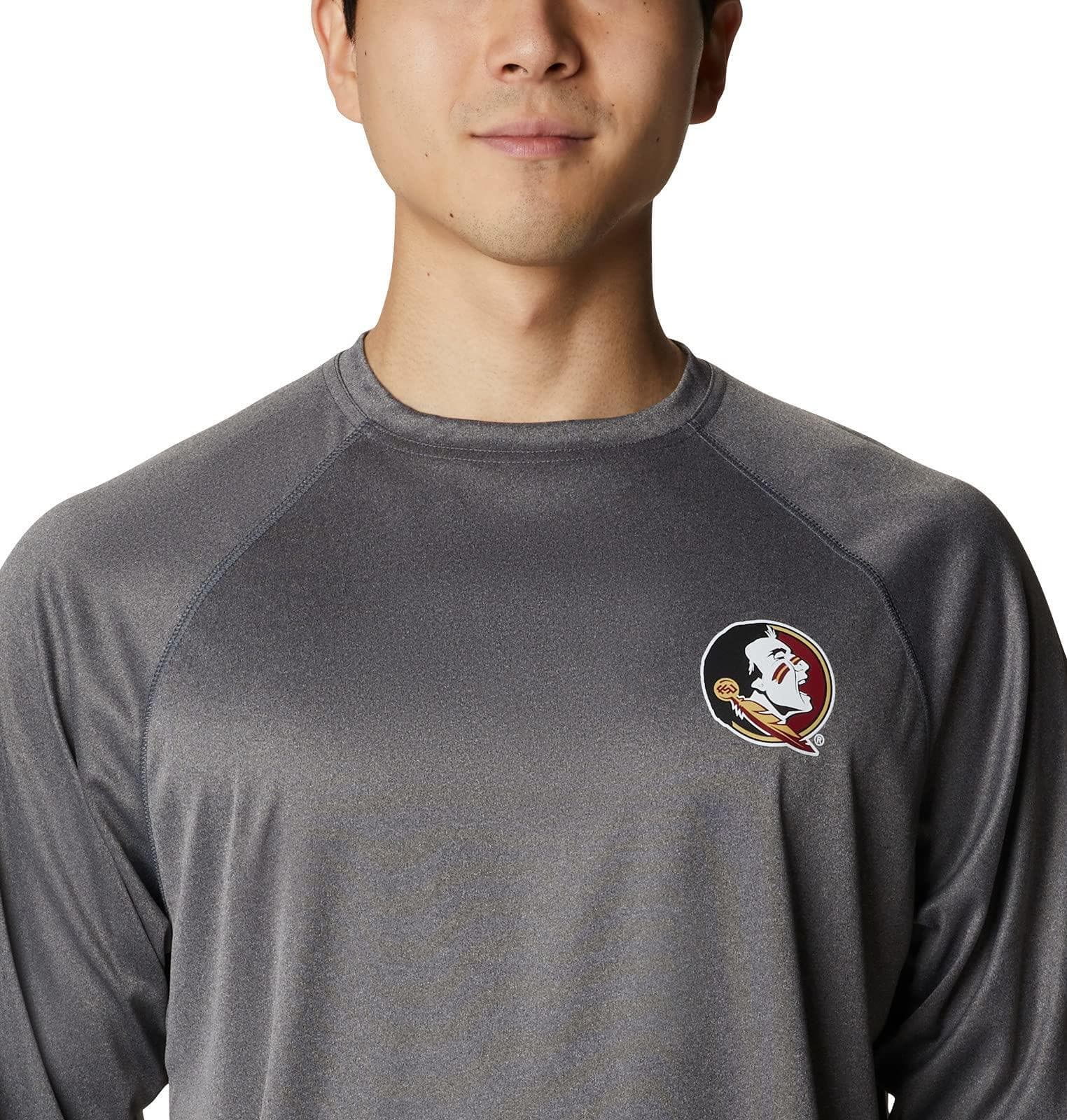Columbia Men's Florida State Seminoles Terminal Tackle Long Sleeve PFG Shirt XLT - Thumbnail 4