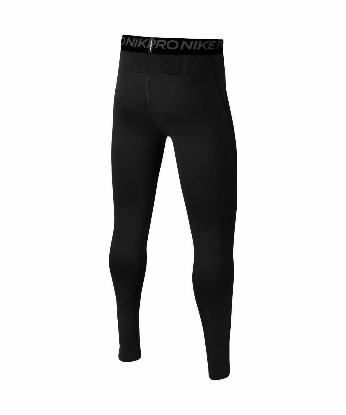 Nike (Big Boys) Boy's Pro Warm Graphic Training Tights X-Large Black - Thumbnail 3