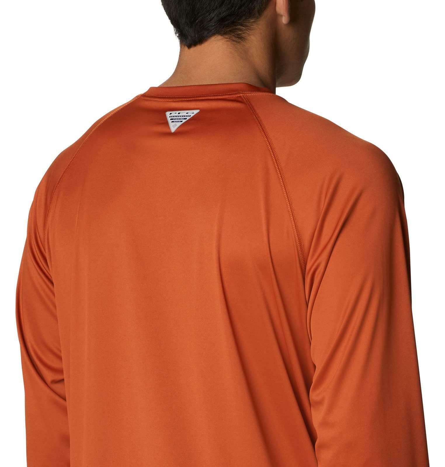Columbia Men's Texas Longhorns Terminal Tackle Long Sleeve PFG Top 2XT 3XT - Thumbnail 6