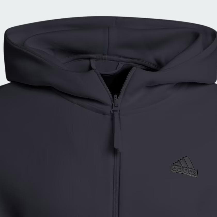 adidas Men's Z.N.E. Premium Full Zip Hooded Fleece Hoodie Jacket 3XLT Black - Thumbnail 11