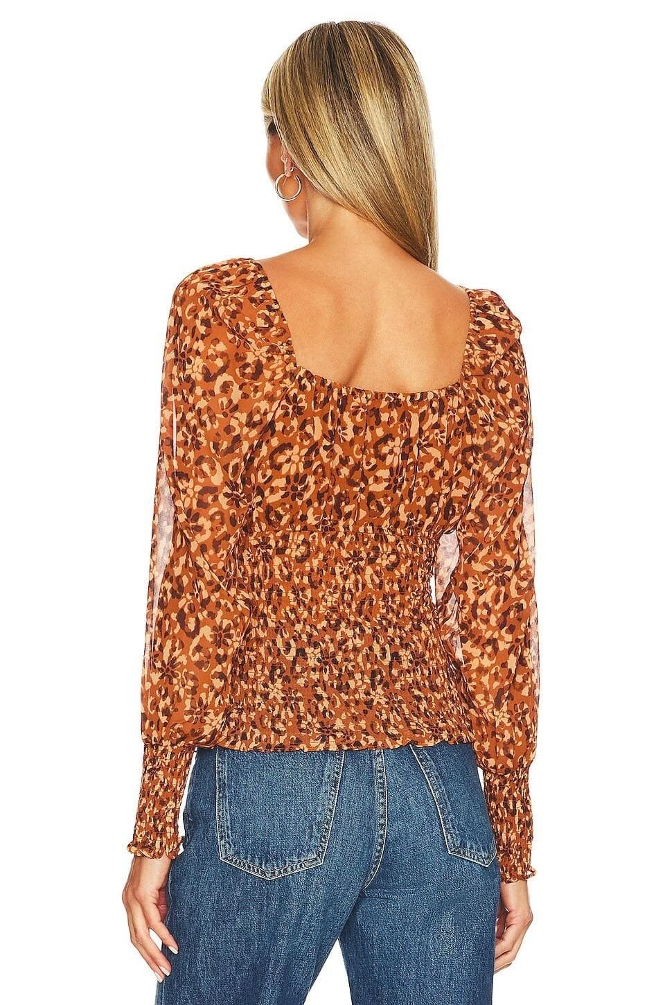 Steve Madden Semi-Sheer Shannon Top Mocha Bisque Small $75 Value - Thumbnail 3
