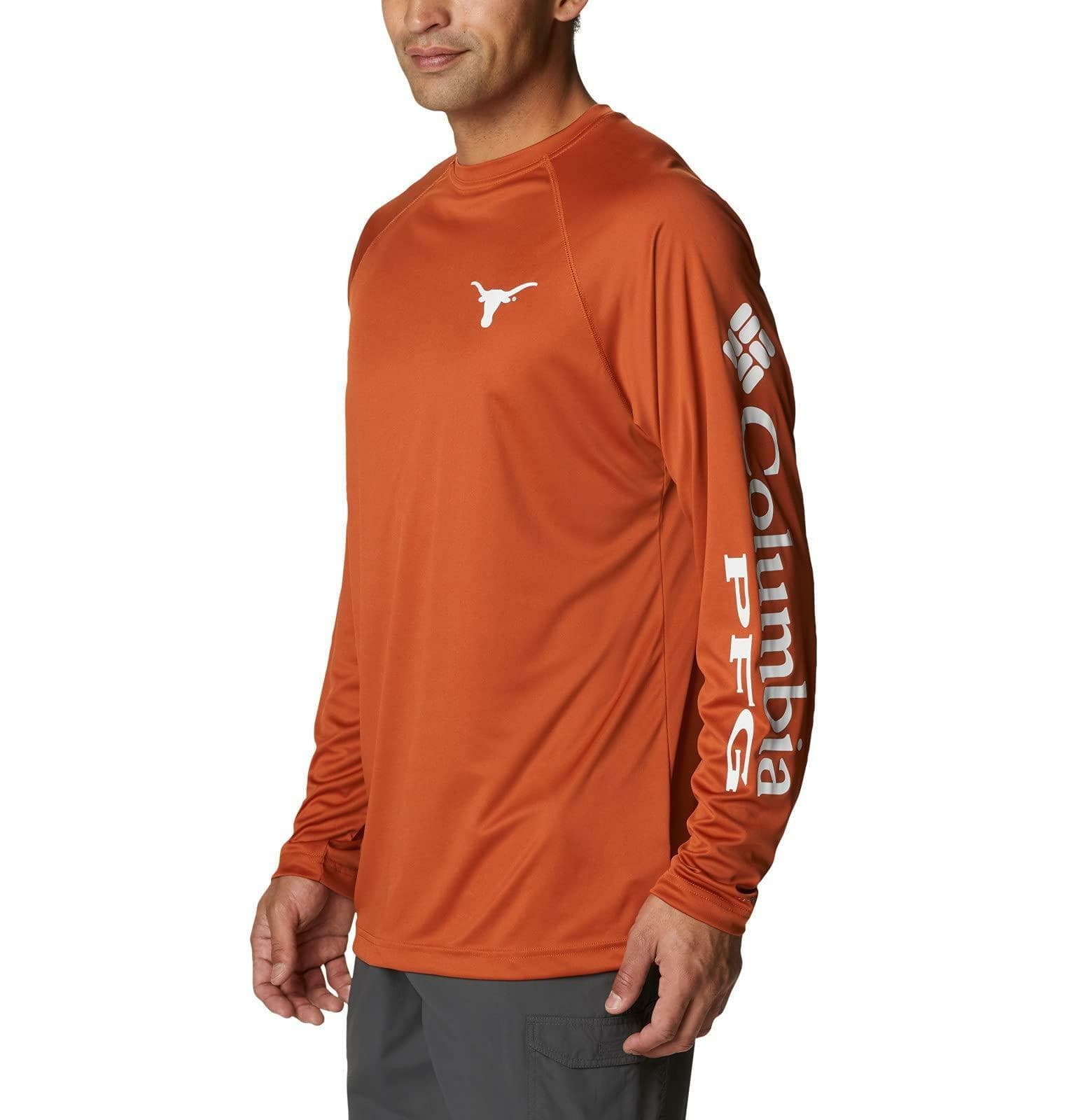 Columbia Men's Texas Longhorns Terminal Tackle Long Sleeve PFG Top 2XT 3XT - Thumbnail 3