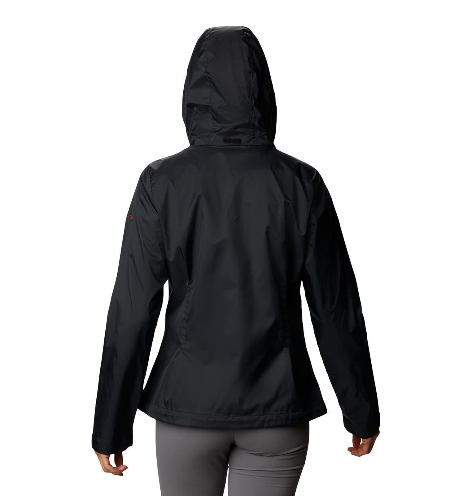 Columbia Women's Oklahoma Sooners Waterproof Hooded Jacket Black Large - Thumbnail 4