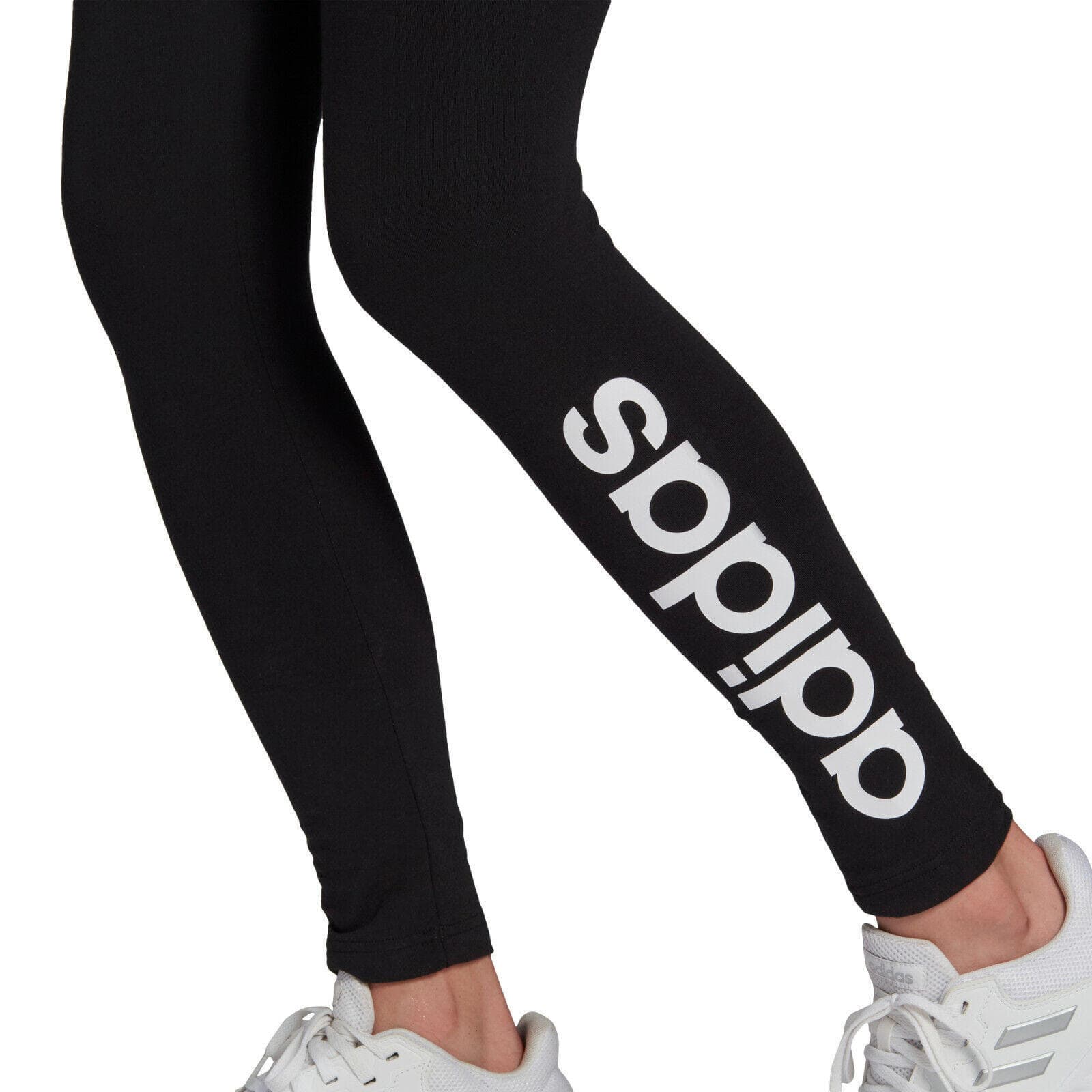 adidas Women's Loungewear Essentials High-waisted Logo Leggings Black S M L - Thumbnail 5