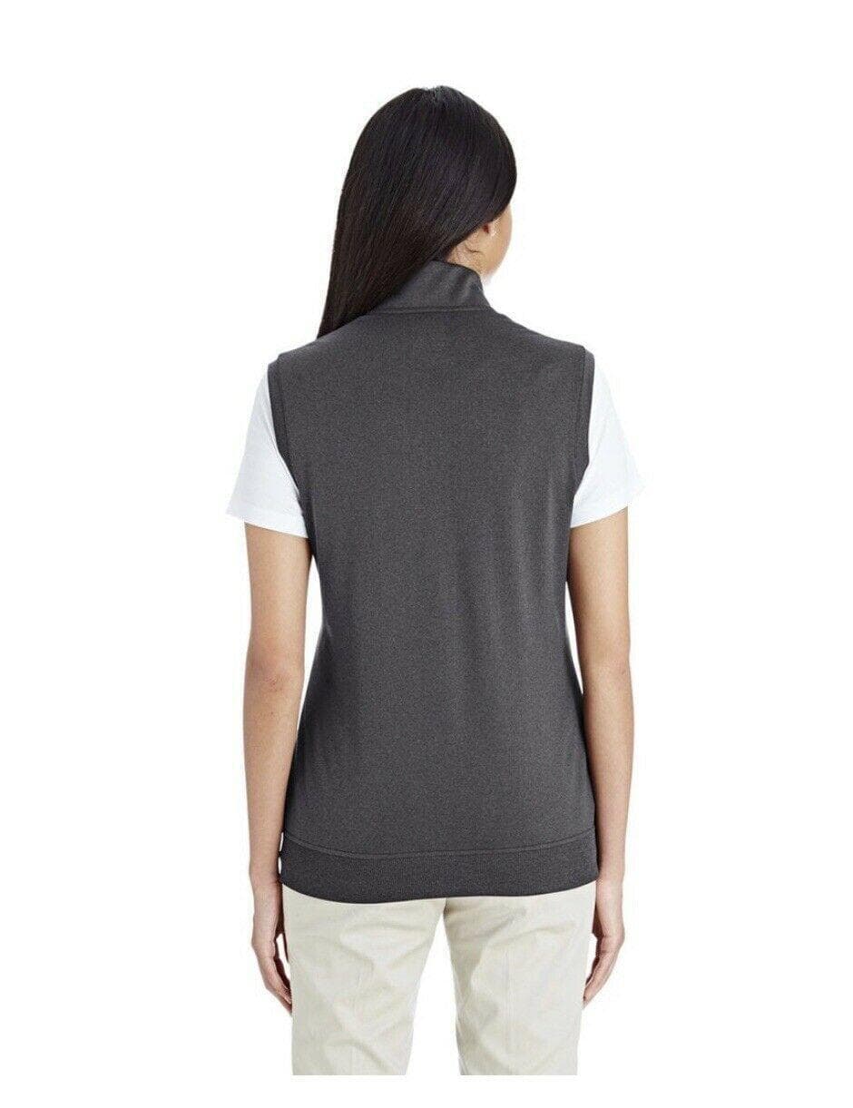 Adidas Women's Full-Zip UPF Protection Club Vest Heathered Black Small - Thumbnail 3