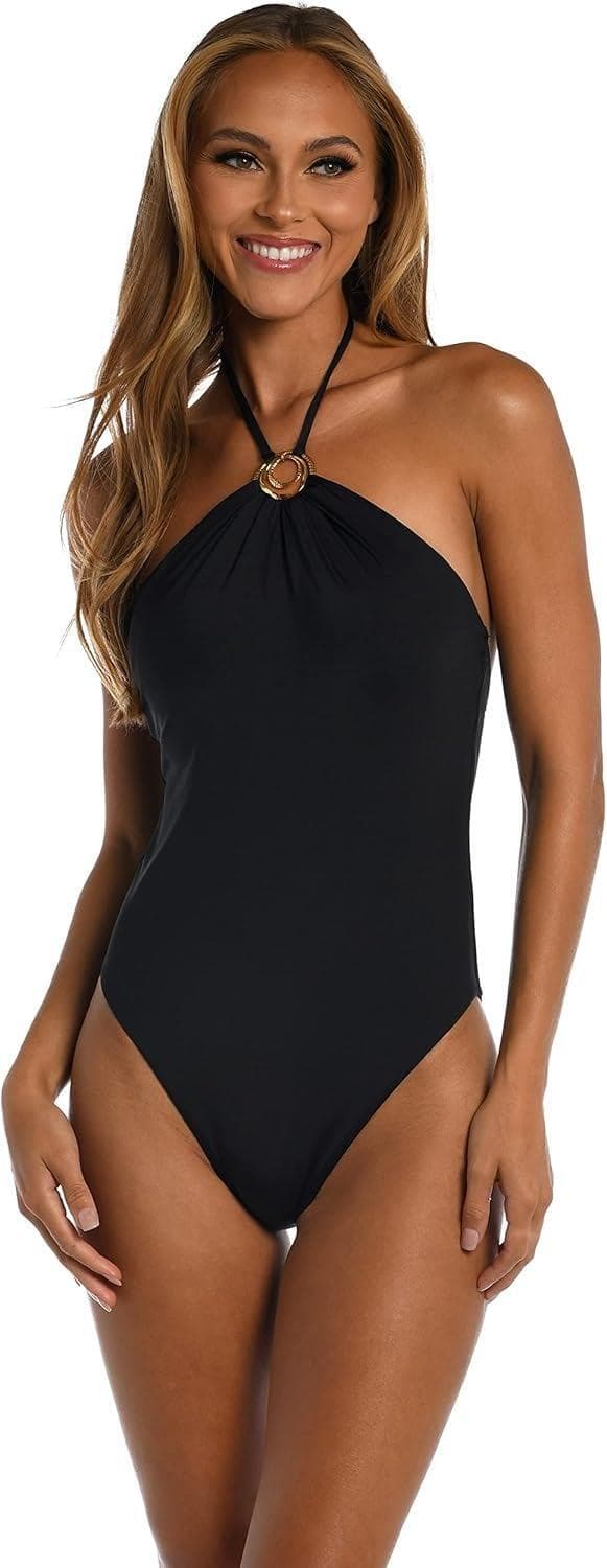Sunshine 79 Women's High Neck One Piece Swimsuit Black Size 12 - Thumbnail 10