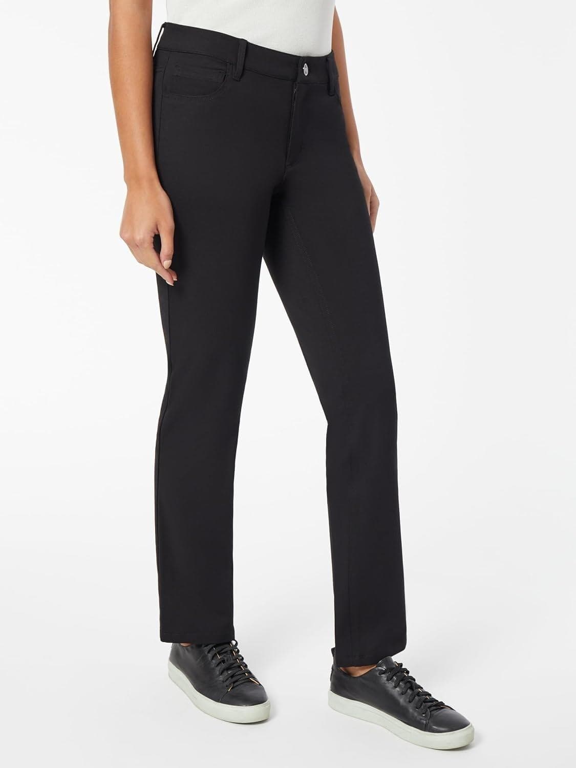 Jones New York Women's Lexington Stretch Compression Pants Black 12 - Thumbnail 3