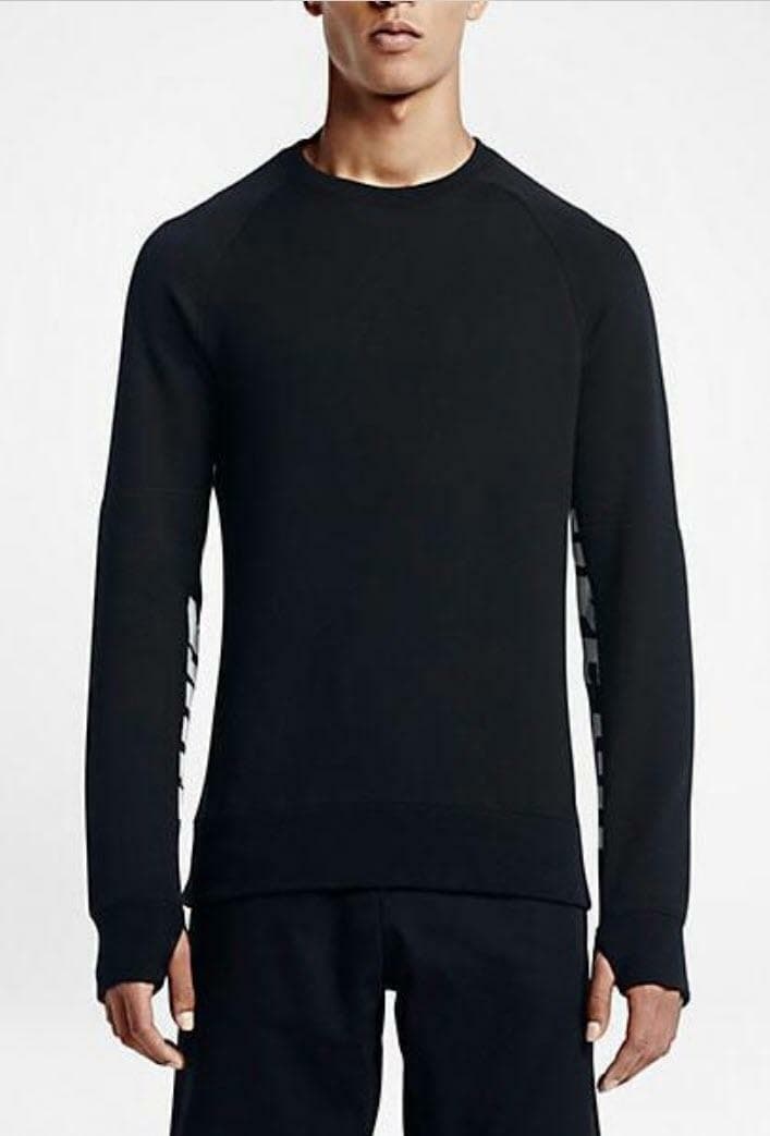 Nike SB Men's Everett Graphic Terry Fleece Crew Pullover Sweatshirt Black XL - Thumbnail 9