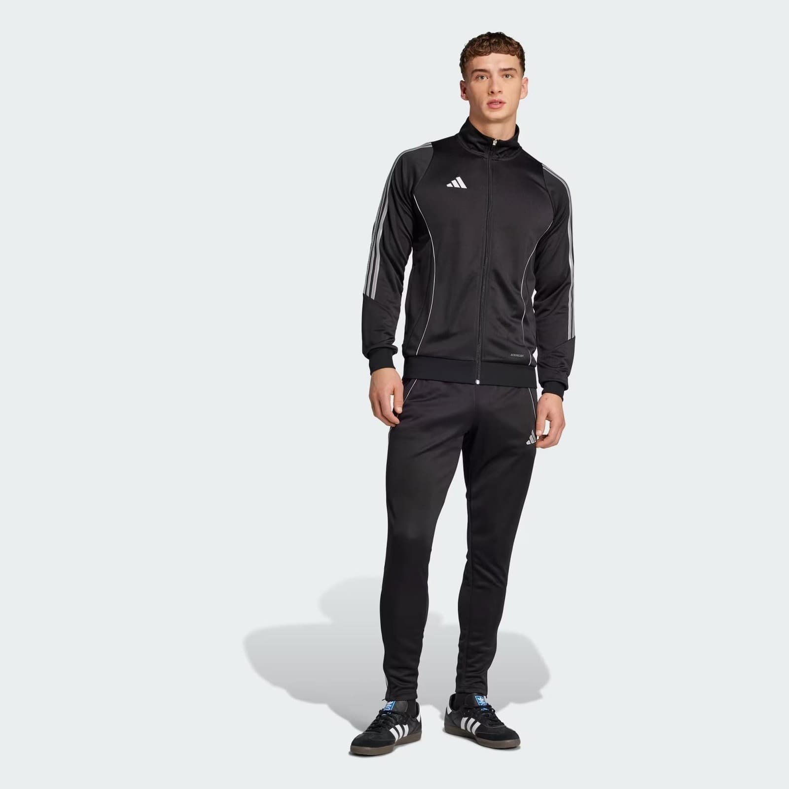 Adidas Men's Tiro Aeroready Full-Zip Training Jacket Black X-Large $65 Value - Thumbnail 6