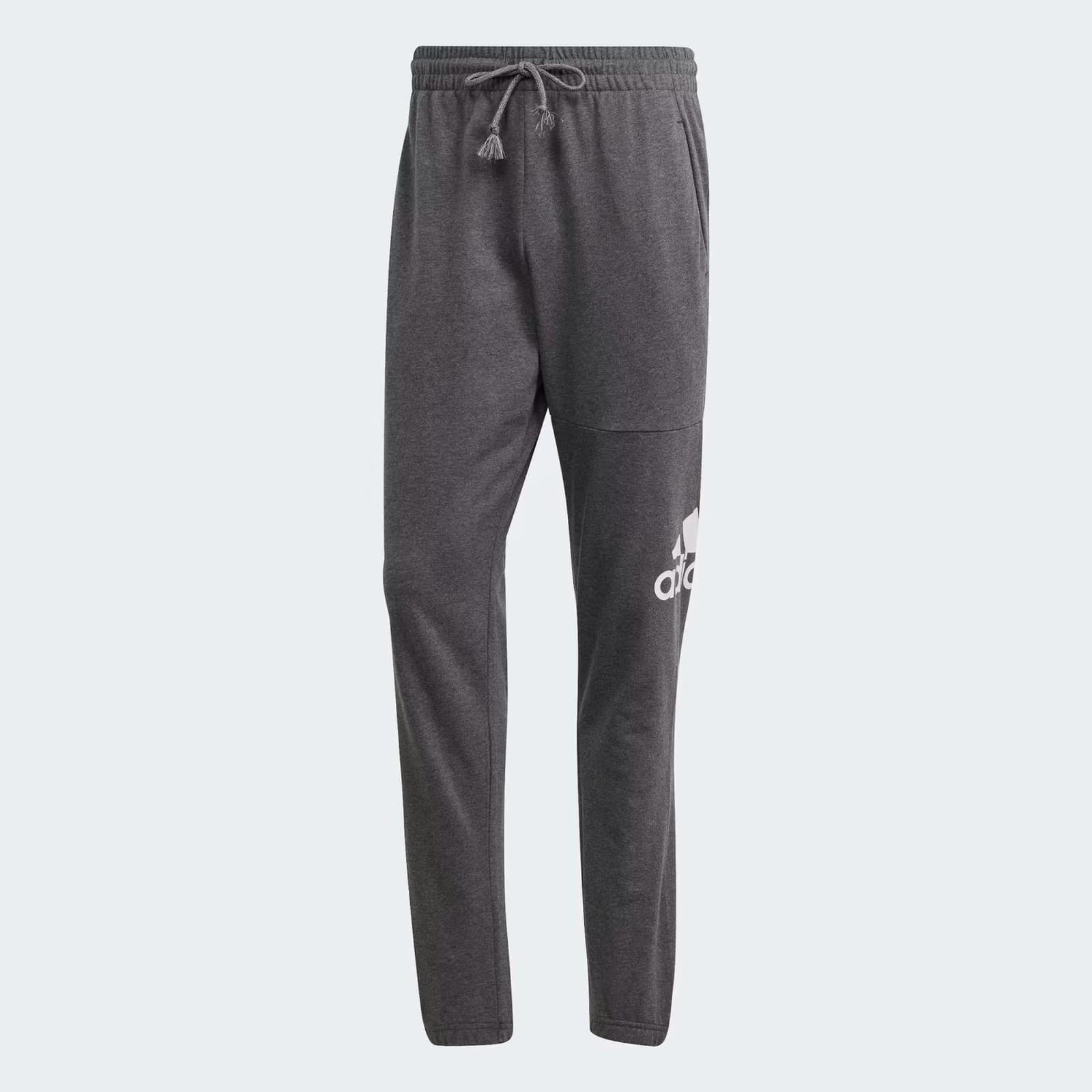Adidas Essentials Fleece 3-Stripes Tapered Cuff Pants Men's Sweatpants Gray - Thumbnail 6