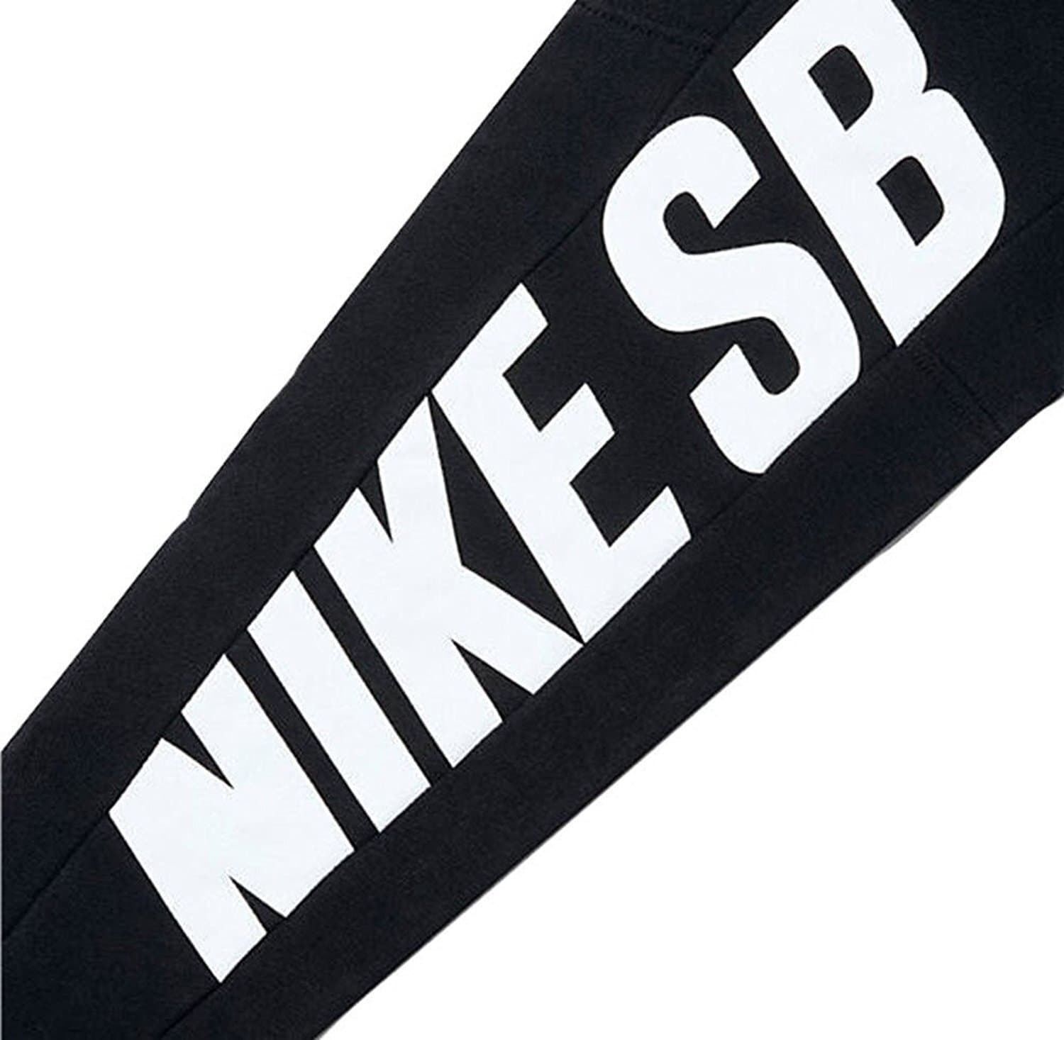 Nike SB Men's Everett Graphic Terry Fleece Crew Pullover Sweatshirt Black XL - Thumbnail 6