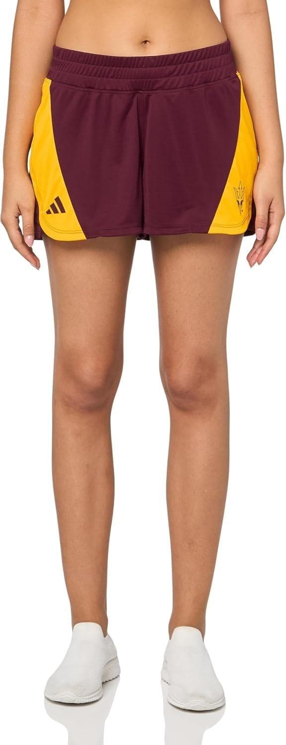 adidas Women's Arizona State Sun Devils Aeroready Designed to Move Shorts Medium - Thumbnail 4