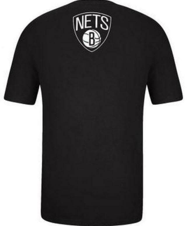Adidas Men's Brooklyn Nets NBA Short Sleeved Camo Filled T-shirt Black Medium - Thumbnail 2