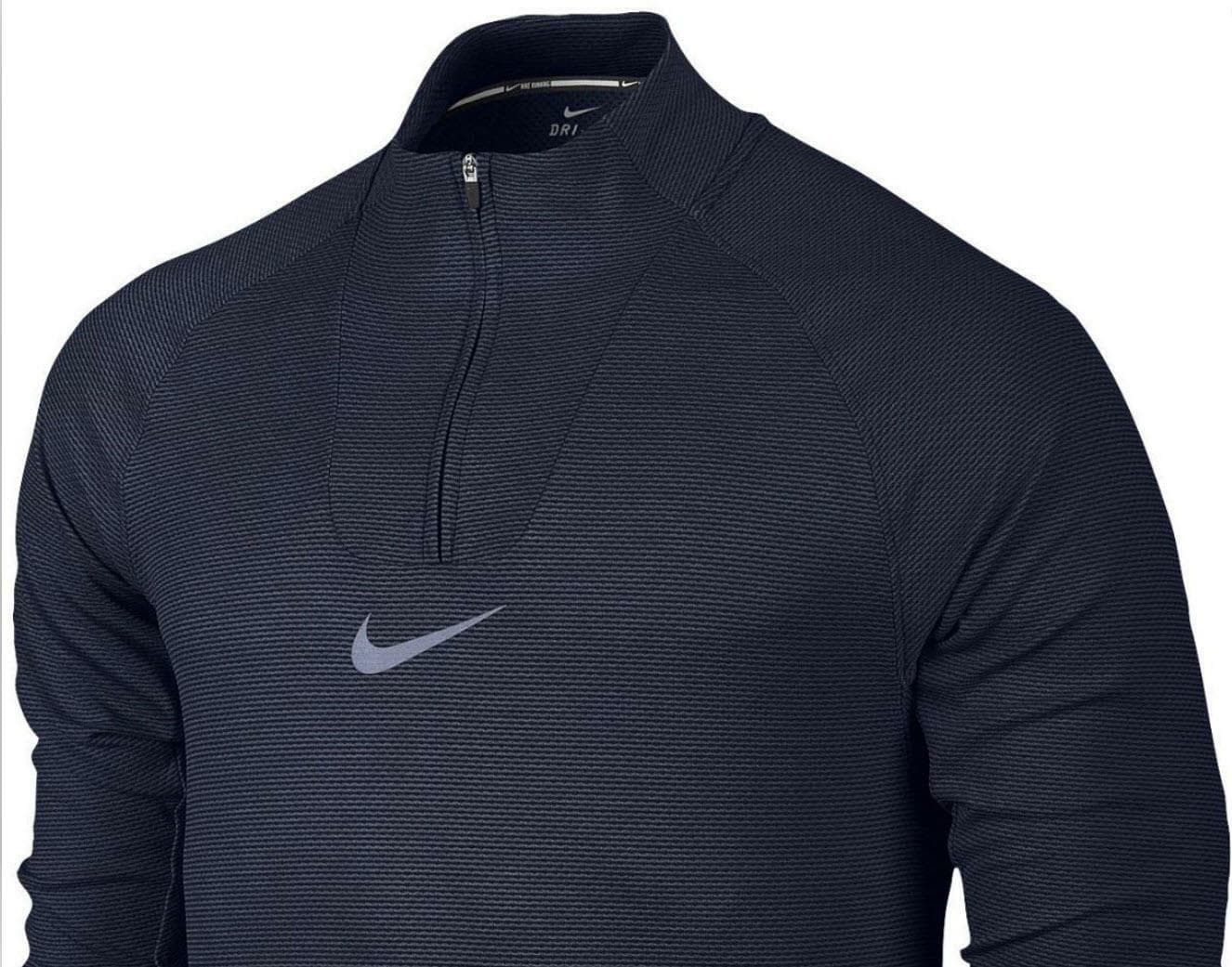 Nike Men's Aeroreact Half-Zip Long Sleeve Training Jacket Blue Large MSRP $130 - Thumbnail 3