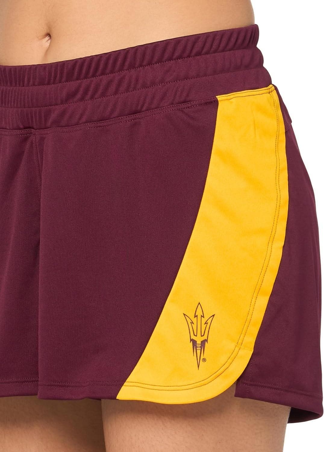 adidas Women's Arizona State Sun Devils Aeroready Designed to Move Shorts Medium - Thumbnail 3