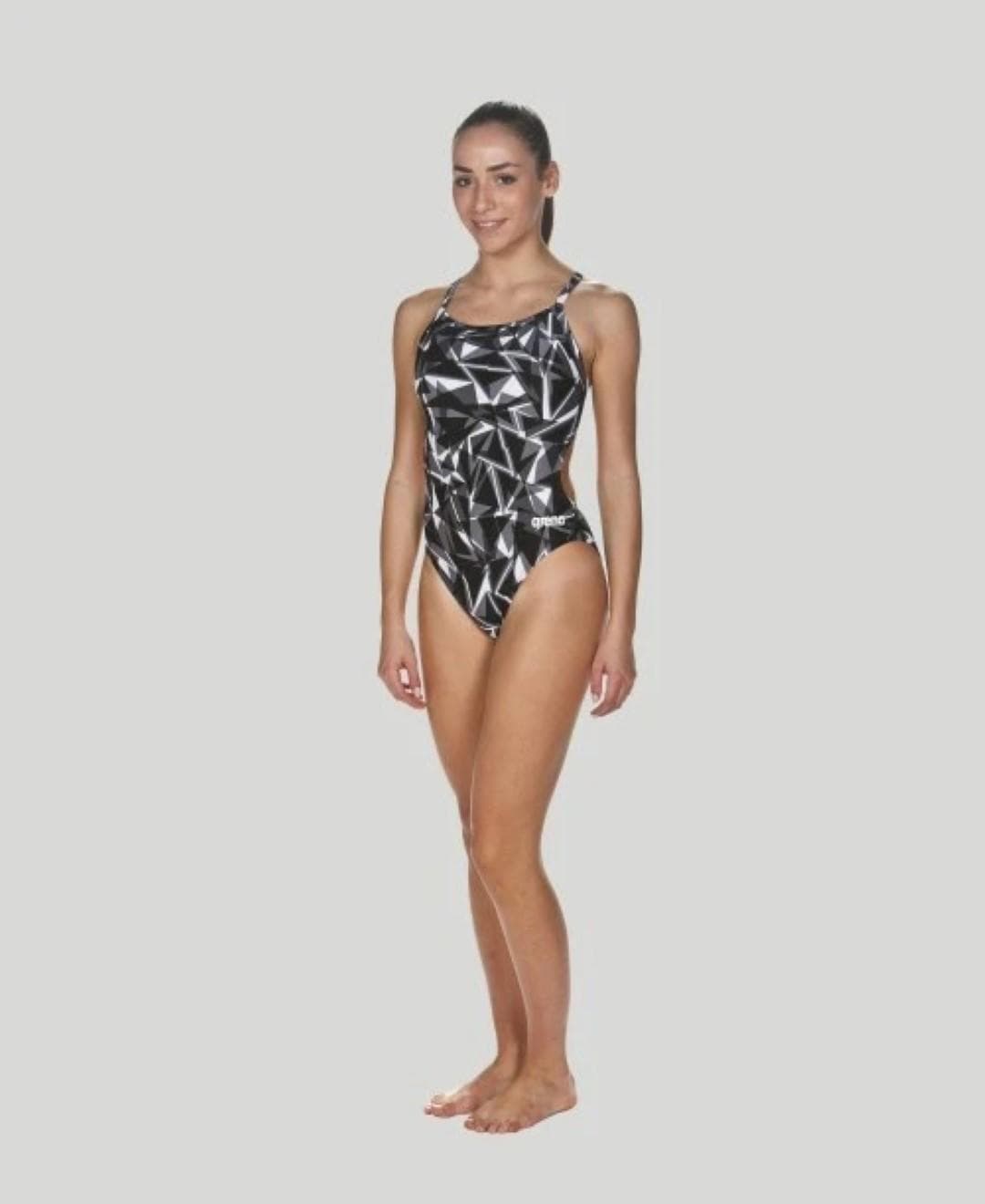 Arena Women's Girl's Shattered Glass Light Drop Back MaxLife Swimsuit Size 22 - Thumbnail 11