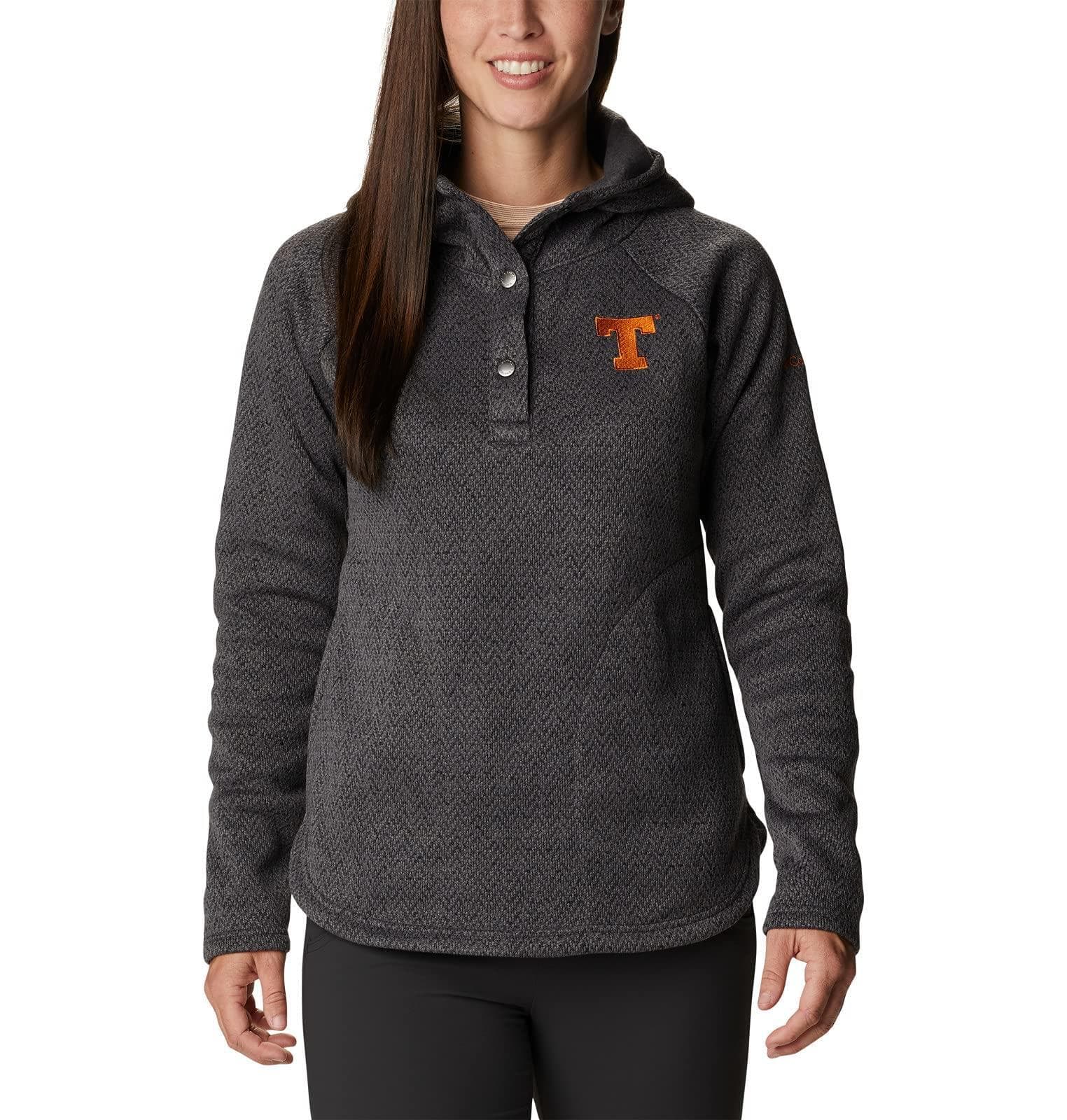 Columbia Women's Texas Longhorns Darling Days Pullover Hoodie Gray Large - Thumbnail 2