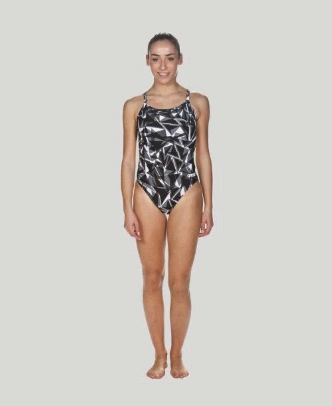 Arena Women's Girl's Shattered Glass Light Drop Back MaxLife Swimsuit Size 22 - Thumbnail 5