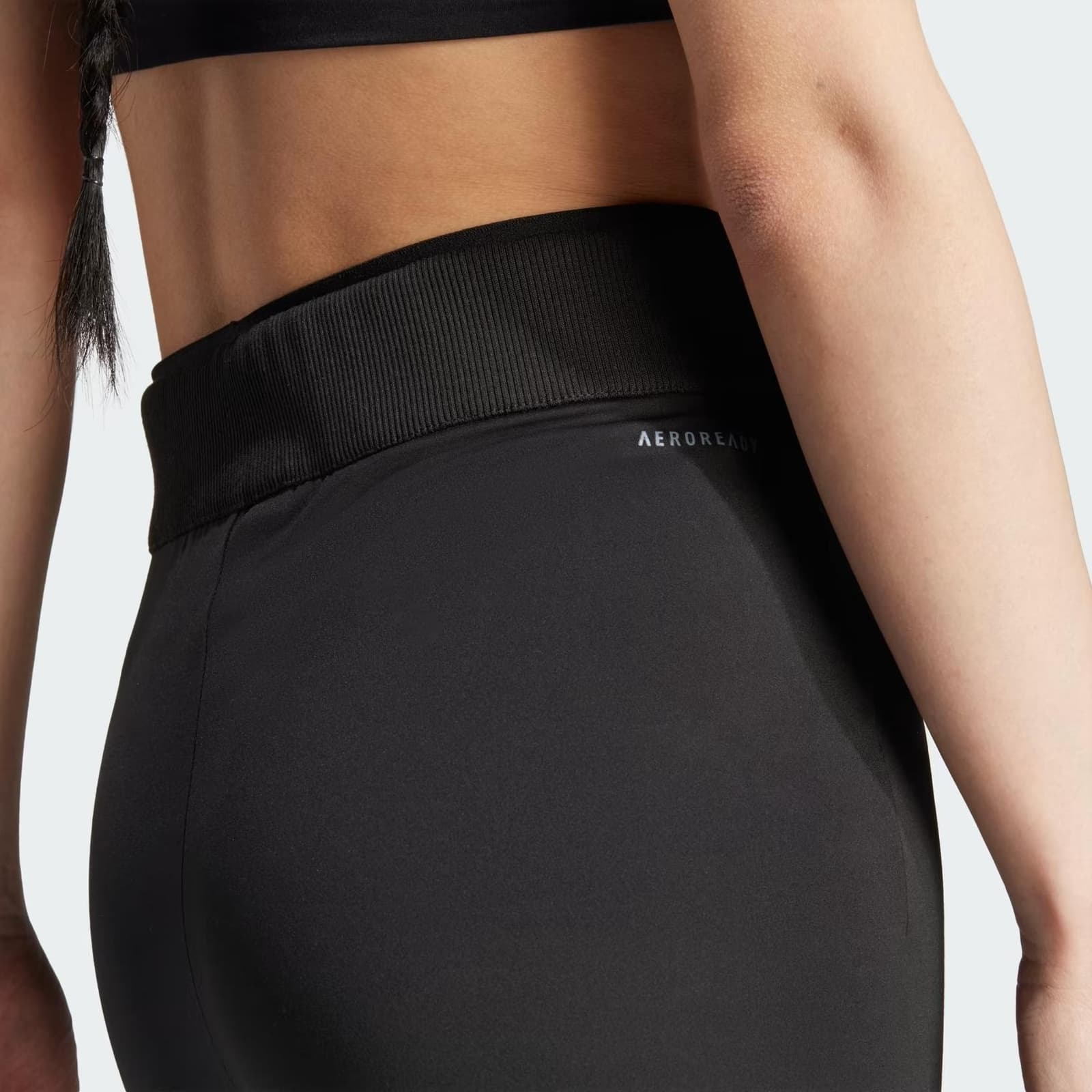 adidas Women's Z.N.E. High Rise Aeroready Leggings Black X-Large - Thumbnail 4