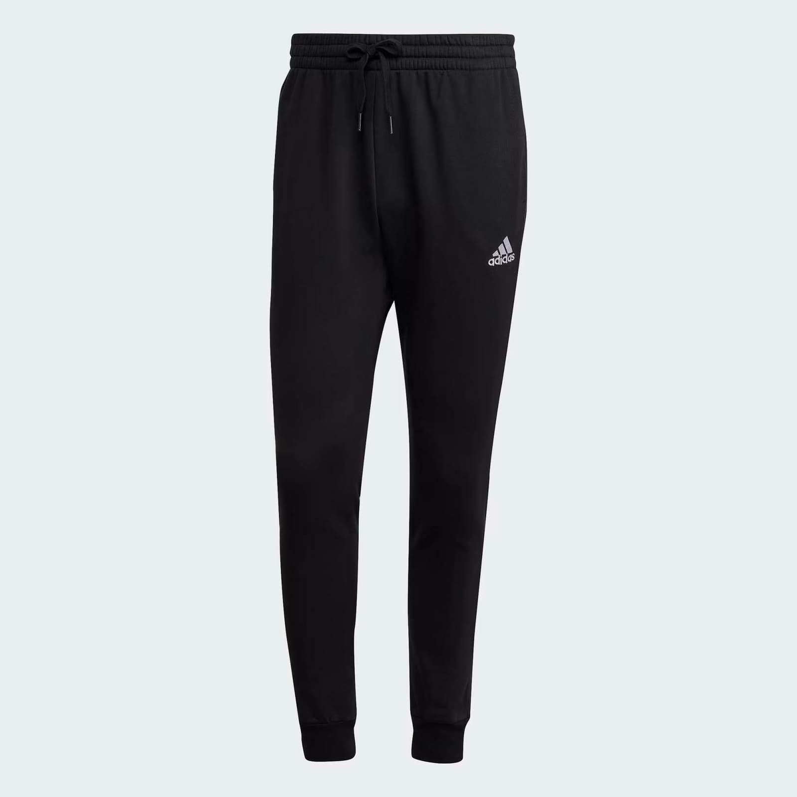 Adidas Men's Essentials Feel Cozy Jogger Fleece Pants Black X-Large $60 Value - Thumbnail 3