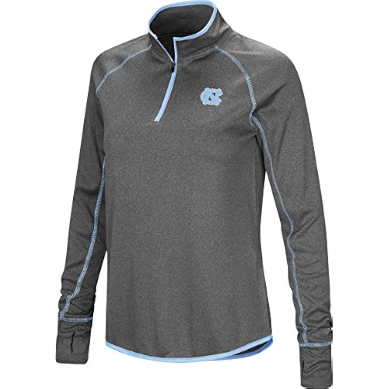 Colosseum Women's North Carolina Tar Heels Stingray Quarter-Zip Top Gray Large - Thumbnail 7
