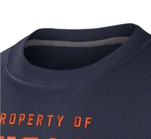 Nike Men's Chicago Bears Club Pullover Stadium Crew Sweatshirt Navy Blue Medium - Thumbnail 3