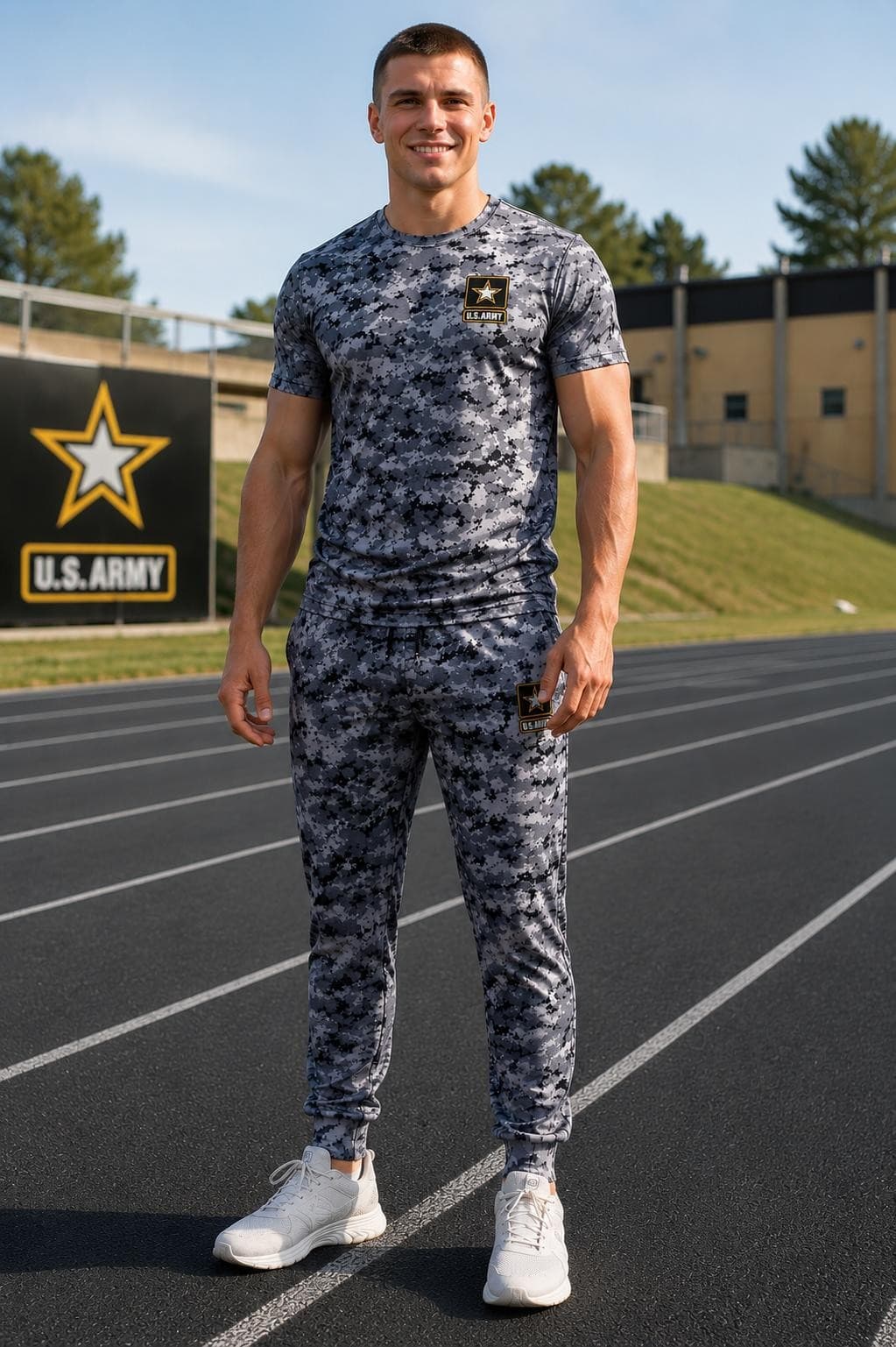 Forman Mills Men's US Army Urban Digital Camouflage Graphic Joggers Pants XL - Thumbnail 2