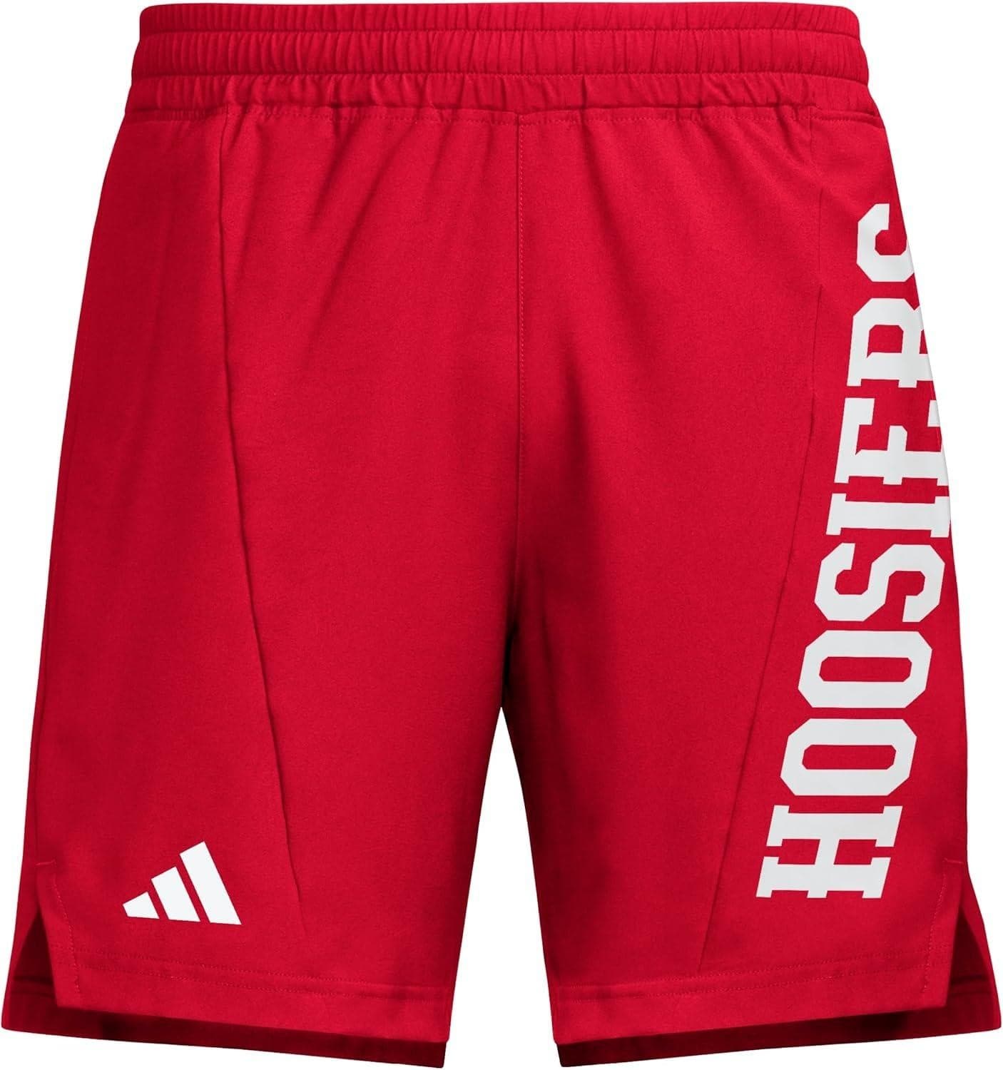 adidas Men's Indiana Hoosiers Aeroready Team Shorts Red 3XL $65 Value - Thumbnail 3