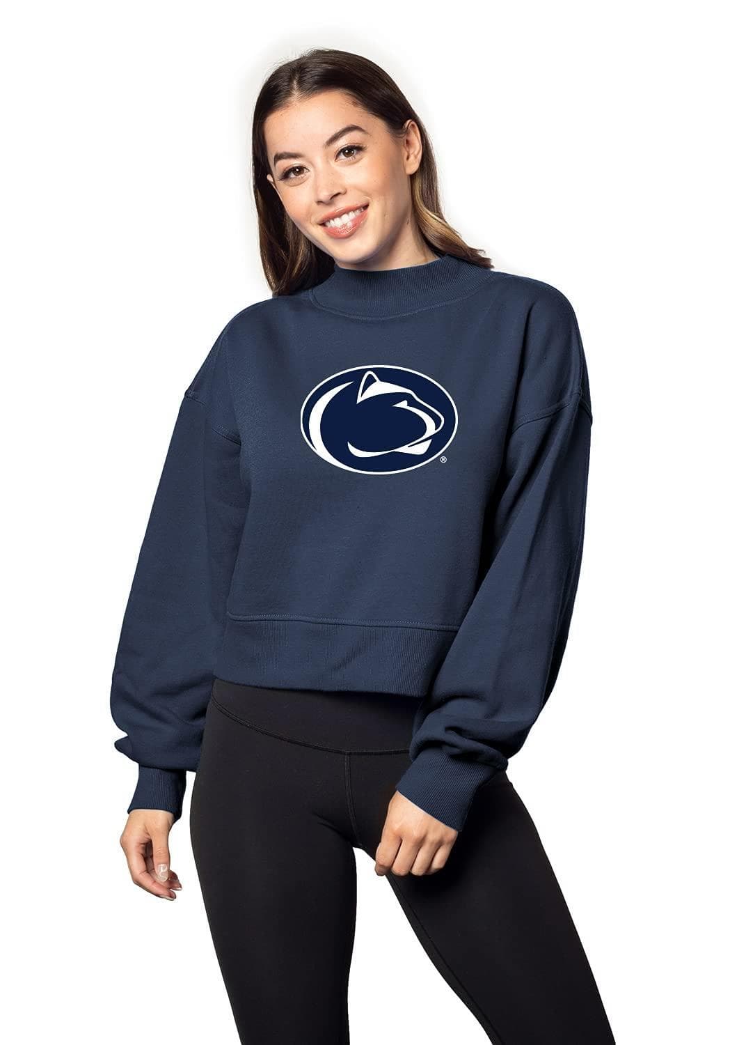 Chicka-D Women's Penn State Nittany Lions Hailey Pullover Sweatshirt Blue XL - Thumbnail 6