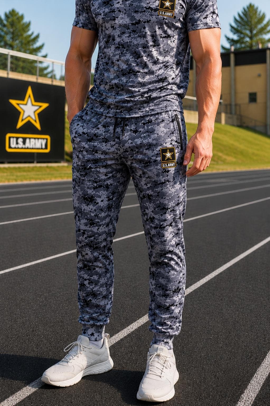 Forman Mills Men's US Army Urban Digital Camouflage Graphic Joggers Pants XL - Thumbnail 5