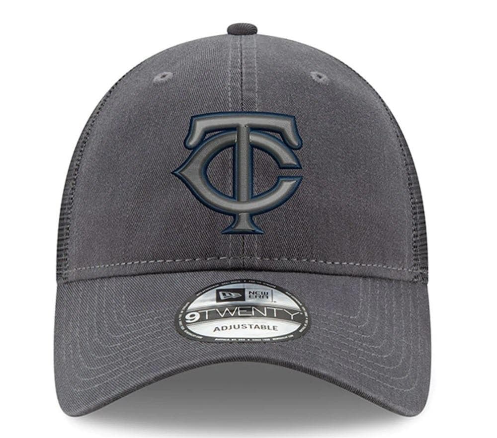 New Era Minnesota Twins Velocity Trucker 9TWENTY Cap Graphite Gray Adjustable - Thumbnail 2