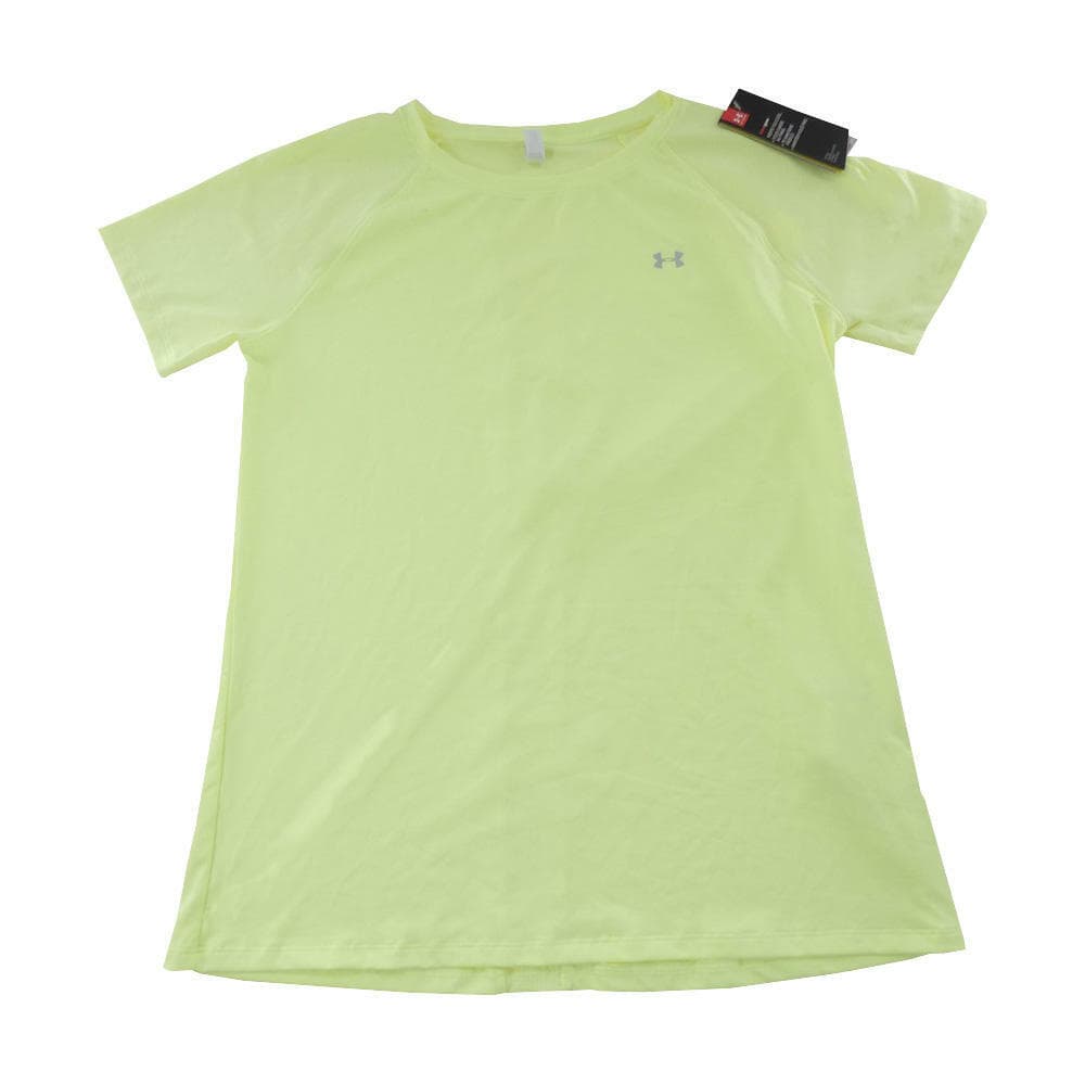Under Armour Women's HeatGear Short Sleeve Training T-shirt Small Yellow - Thumbnail 7