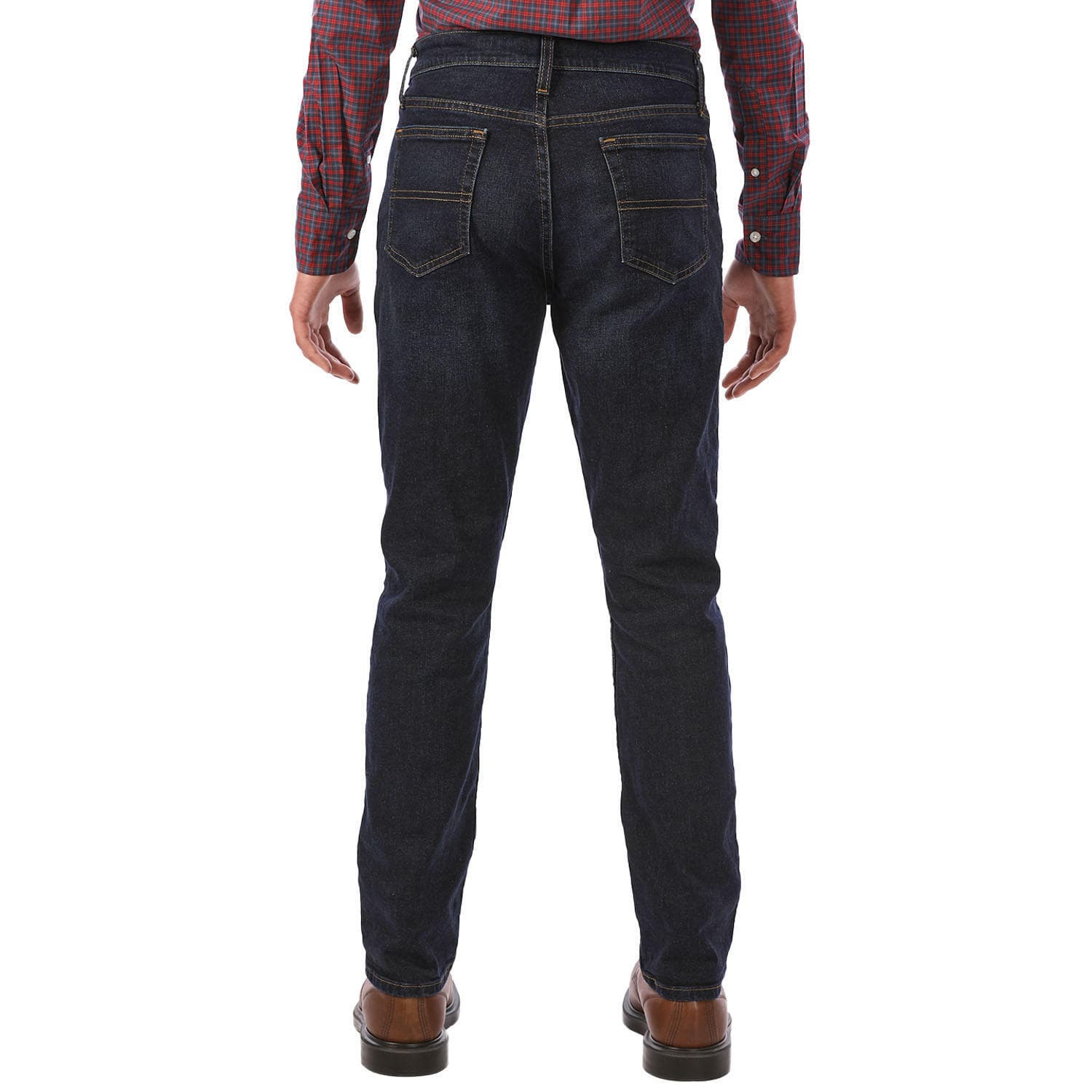 Member's Mark Men's Premium Straight Fit Stretch Denim Jeans Dark Wash 38x30 - Thumbnail 3