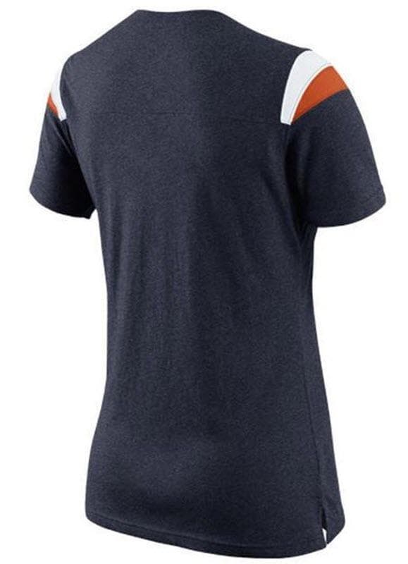 Nike Women's Chicago Bears Fan Top V-Neck T-Shirt Large Blue - Thumbnail 3